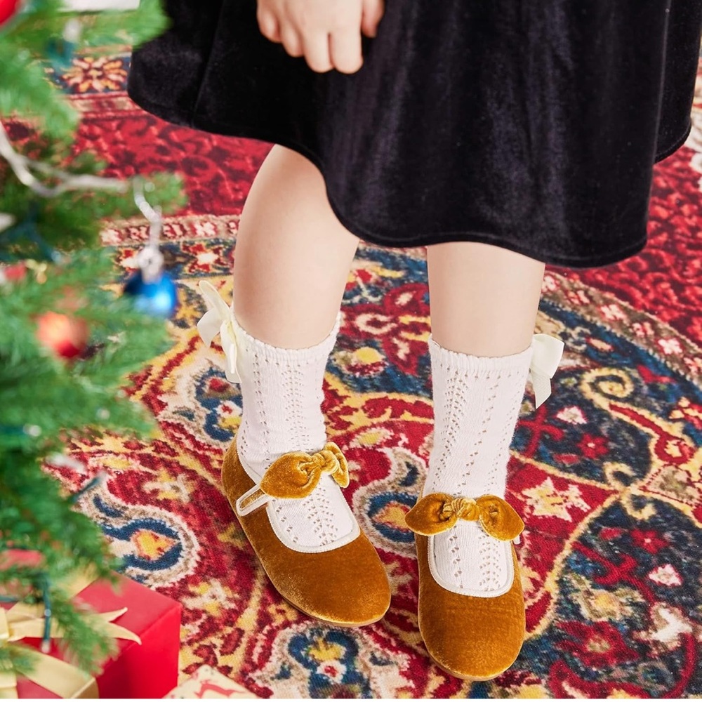 Velvet toddler shoes